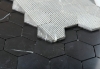 Picture of Elysium - 3 x 3 Hexagon Mosaic Marquina Honed