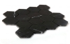 Picture of Elysium - 3 x 3 Hexagon Mosaic Marquina Honed