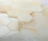 Picture of Elysium - 3 x 3 Hexagon Mosaic Onyx White Polished
