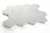 Picture of Elysium - 3 x 3 Hexagon Mosaic Snow White Honed