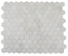 Picture of Elysium - 3 x 3 Hexagon Mosaic Snow White Polished