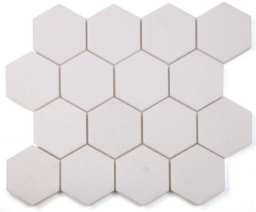Picture of Elysium - 3 x 3 Hexagon Mosaic Thassos Polished