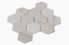 Picture of Elysium - 4 x 4 Hexagon Mosaic Wooden White