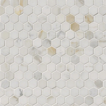 Picture of MS International - Marble Mosaics Hexagon 1 X 1 Polished Calacatta Gold
