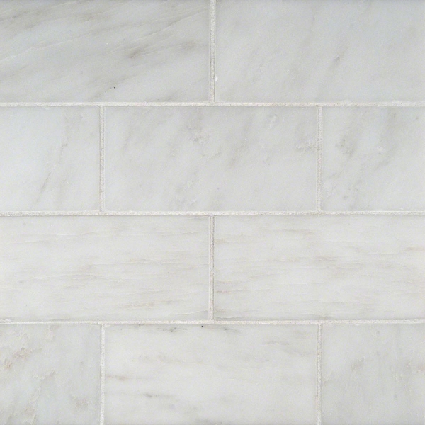 Picture of MS International - Marble 3 x 6 Honed Arabescato Carrara Beveled