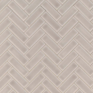Picture of MS International - Highland Park Mosaic Herringbone Portico Pearl