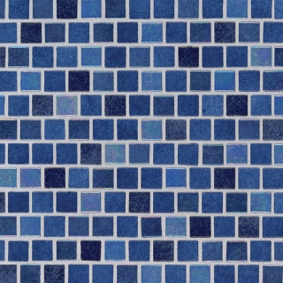 Picture of MS International - Glass Mosaic 1 x 1 Staggered Hawaiian Blue