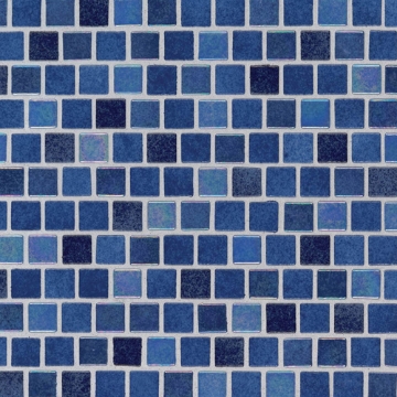 Picture of MS International - Glass Mosaic 1 x 1 Staggered Hawaiian Blue