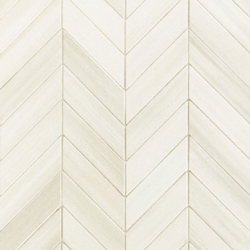 Picture of MS International - Watercolor Chevron Mosaic Bianco
