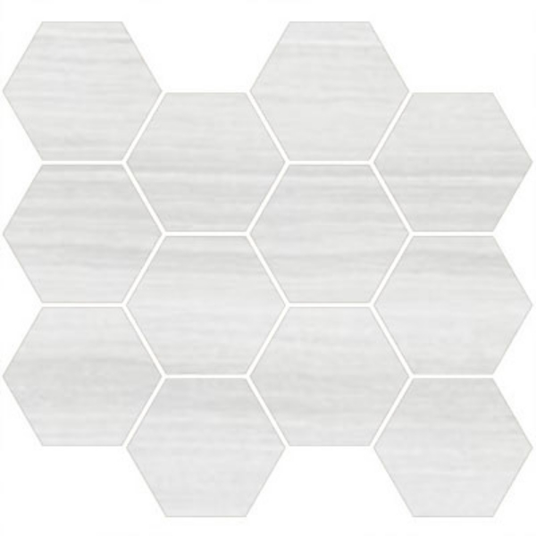 Picture of Eleganza Tiles - Coastline Moderne Mosaic Hexagon Pebble Beach