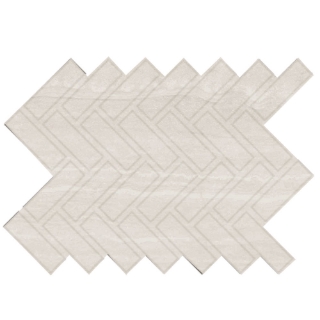 Picture of Caesar Ceramic - Stoneways Herringbone Mosaic Sky
