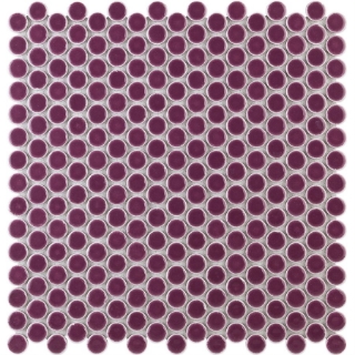 Picture of SOHO Studio Corp - Simple Mosaic Rimmed Penny Rounds Plum