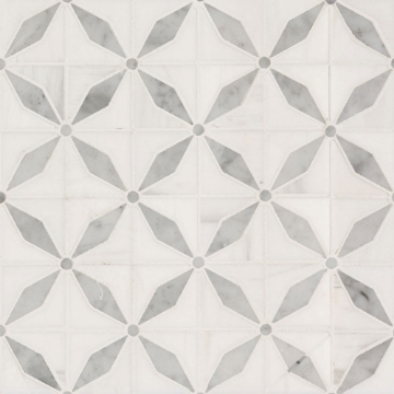 Picture of MS International - Marble Mosaics Geometrica Bianco Starlite