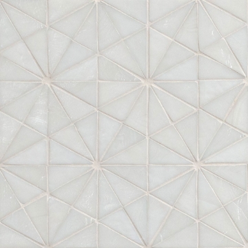 Picture of MS International - Palisades Handcrafted Glass Stella Blanca