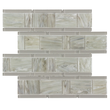 Picture of Anthology Tile - Glassique Interlude Mosaic Interlude Sepia