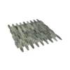 Picture of Anthology Tile - Glassique Stakes Mosaic Stakes Lagoon