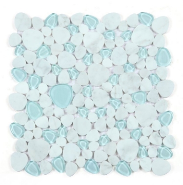 Picture of Elysium - Peach Mosaic Carrara Blue