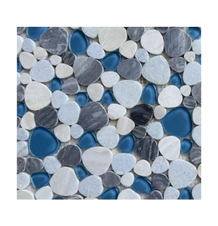 Picture of Elysium - Peach Mosaic Royal Blue