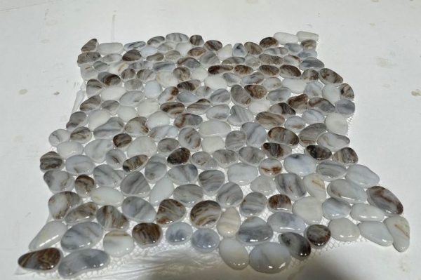 Picture of Elysium - Pebble Mosaic Art Amber