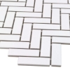 Picture of Anthology Tile - Porcelart Herringbone White Glossy
