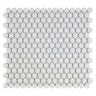 Picture of Anthology Tile - Porcelart Penny Round White Matte