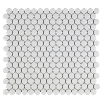 Picture of Anthology Tile - Porcelart Penny Round White Matte
