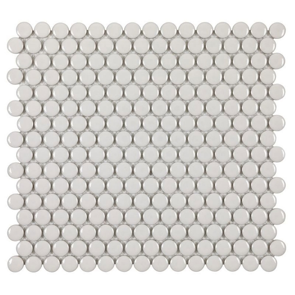 Picture of Anthology Tile - Porcelart Penny Round Pearl Glossy