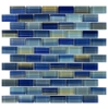 Picture of Anthology Tile - Splash 1 x 2 Brick Mosaic Neptune Seas