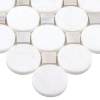 Picture of Anthology Tile - The Finish Line Buttons Mosaic Pale Beige Buttons