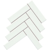 Picture of Emser Tile - Cognito Ice Herringbone Glossy