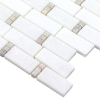 Picture of Anthology Tile - The Finish Line Dominos Mosaic Pale Beige Dominos