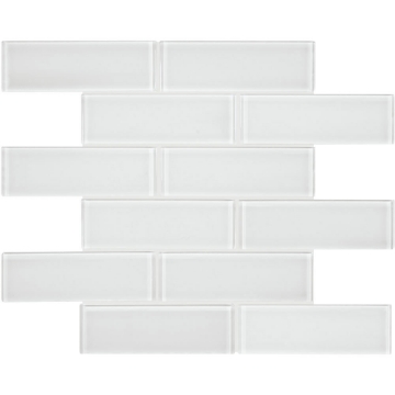 Picture of Tesoro - Element Glass Mosaic Staggered 2 x 6 Ice