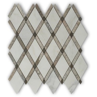 Picture of SOHO Studio Corp - Majestic Mosaic Asian Statuary Temple Gray Lagos Azul Polished