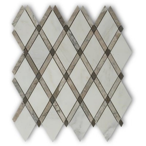 Picture of SOHO Studio Corp - Majestic Mosaic Asian Statuary Temple Gray Lagos Azul Polished