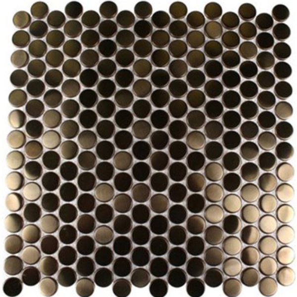 Picture of SOHO Studio Corp - Metal Mosaic Circles Copper