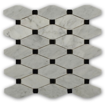 Picture of SOHO Studio Corp - Stella White Carrara with Black Dot