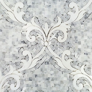Picture of SOHO Studio Corp - Water Jet Mosaic MJ Regalia Bianco Carrara
