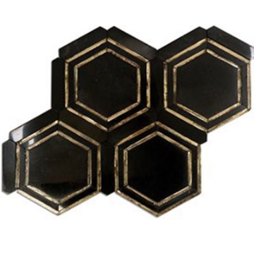 Picture of SOHO Studio Corp - Water Jet Mosaic Cass Ole Hexagon Cass Ole Hexagon