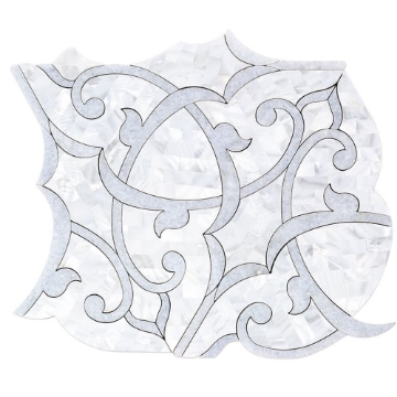 Picture of SOHO Studio Corp - Water Jet Mosaic MJ Shambhala Mother of Pearl Blue Celeste