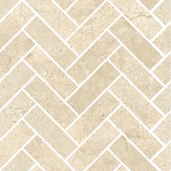 Picture of SantAgostino - Themar Mosaic Herringbone Crema Marfil