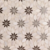 Picture of SOHO Studio Corp - Water Jet Mosaic MJ Rain Flower Wooden Beige Taupe Beige Glass
