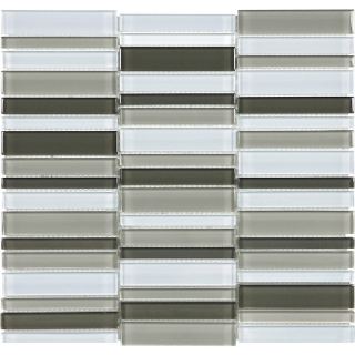 Picture of Tesoro - Element Glass Mosaic Stacked Blends 1 x 4 Mineral