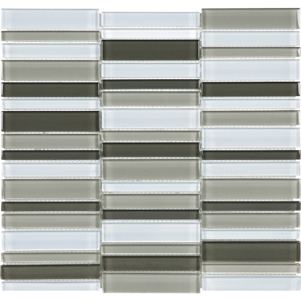 Picture of Tesoro - Element Glass Mosaic Stacked Blends 1 x 4 Mineral
