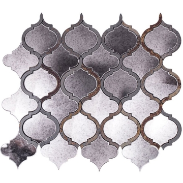 Picture of SOHO Studio Corp - Water Jet Mosaic MJ Vision Lantern Multicolored Quartz Line with Antique Mirror