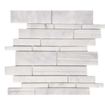 Picture of Tesoro - Contempo Random Linear Mosaic Carrara