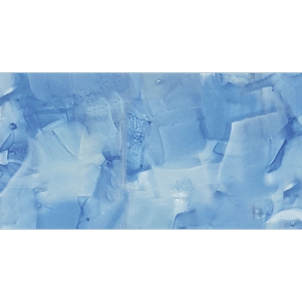 Picture of Tesoro - Flower Glass Tile 3 x 6 Bluebell