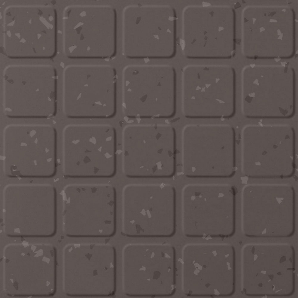 Picture of Roppe - Symmetry Raised Square Burnt-Umber