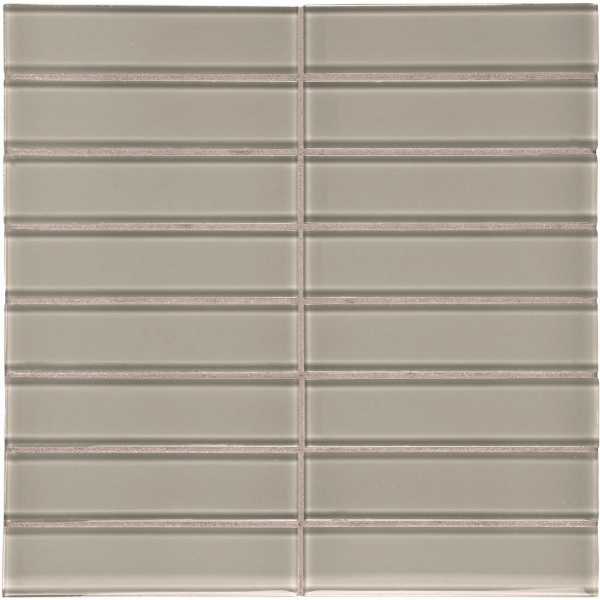 Picture of Tesoro - Element Glass Mosaic Stacked 1.5 x 6 Smoke