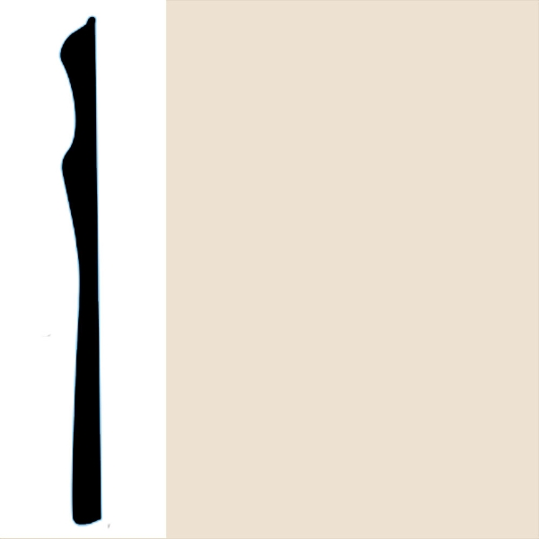 Picture of VPI Corp. - Low Dirt Retention Wallbase LDR3 6-inch Papyrus