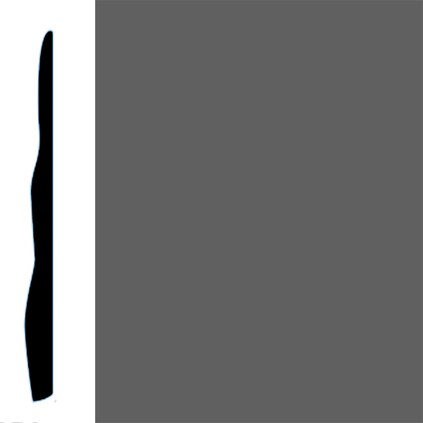 Picture of VPI Corp. - Low Dirt Retention Wallbase LDR4 4 1/2-inch Charcoal